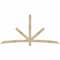 Ekena Millwork Alberta Rough Sawn Timber Gable Bracket, Douglas Fir, 96"W x 48"H x 2"D x 4"F, 12/12 Pitch GBW096X48X0204ALB00RDF - alternate 1